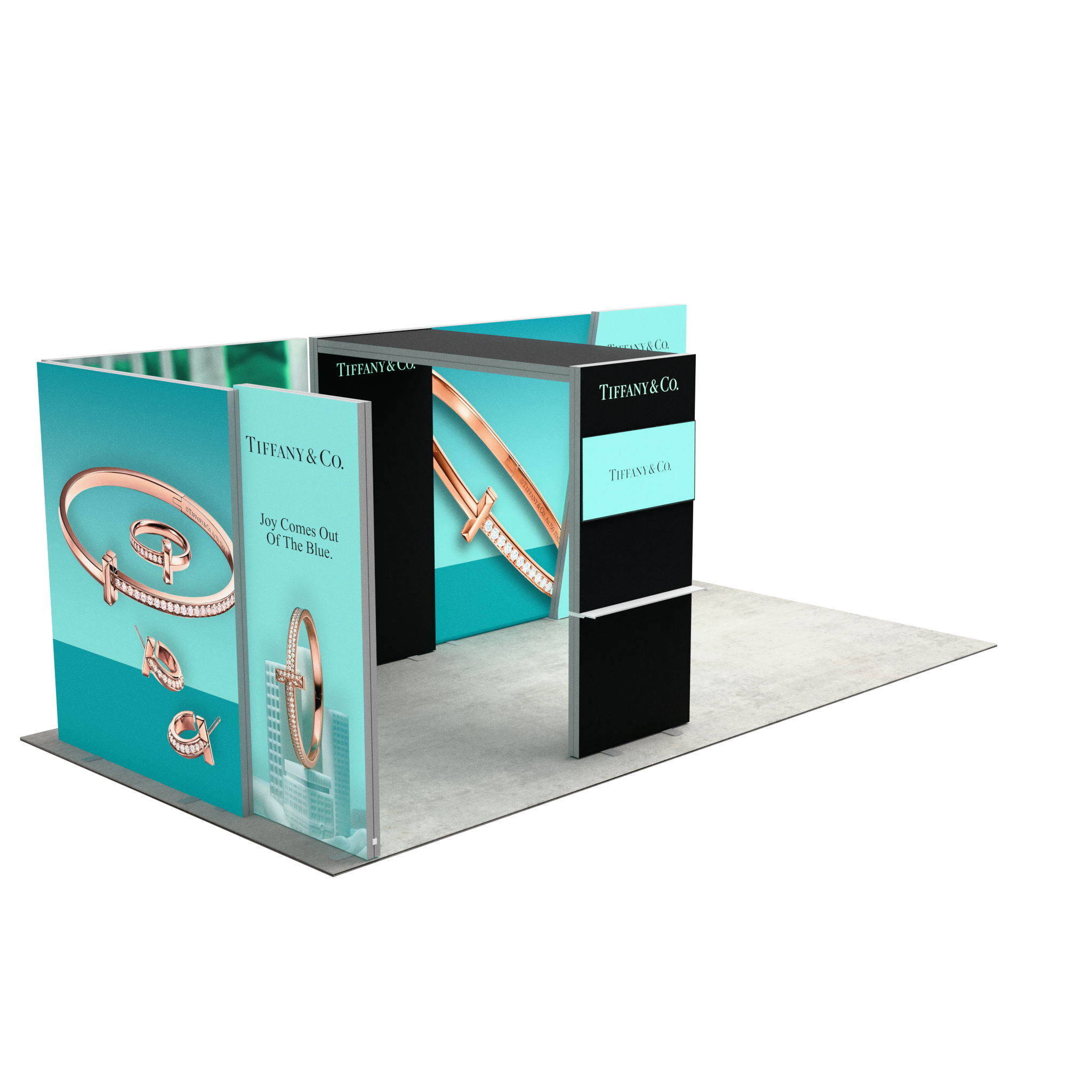 20ft Firefly Corner Lightbox Double-Sided Backlit Display