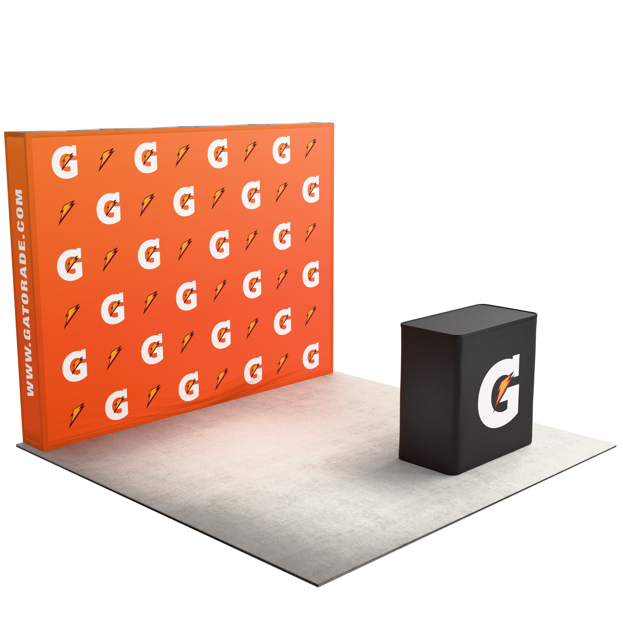 10ft Perfect-Pop™ - Straight Display with Podium