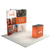8ft QuickZip™ - Curved Single-Sided Display with Lights and Podium