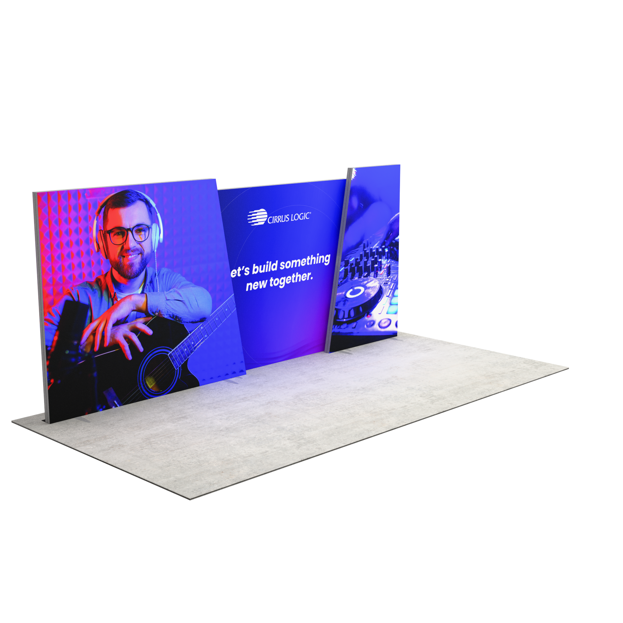 20ft Angled Firefly Lightbox Double-Sided Backlit Display