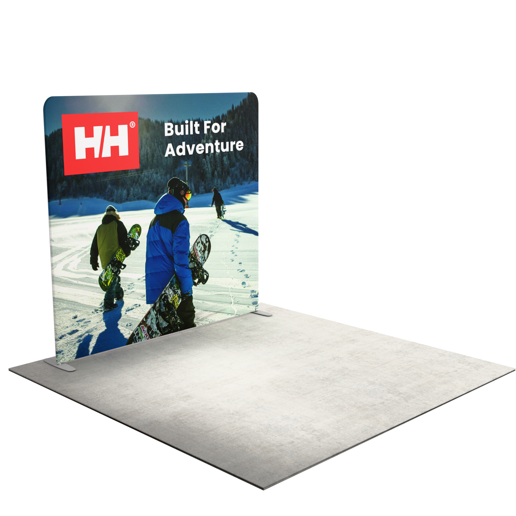 8ft QuickZip™ - Straight Double-Sided Trade Show Display