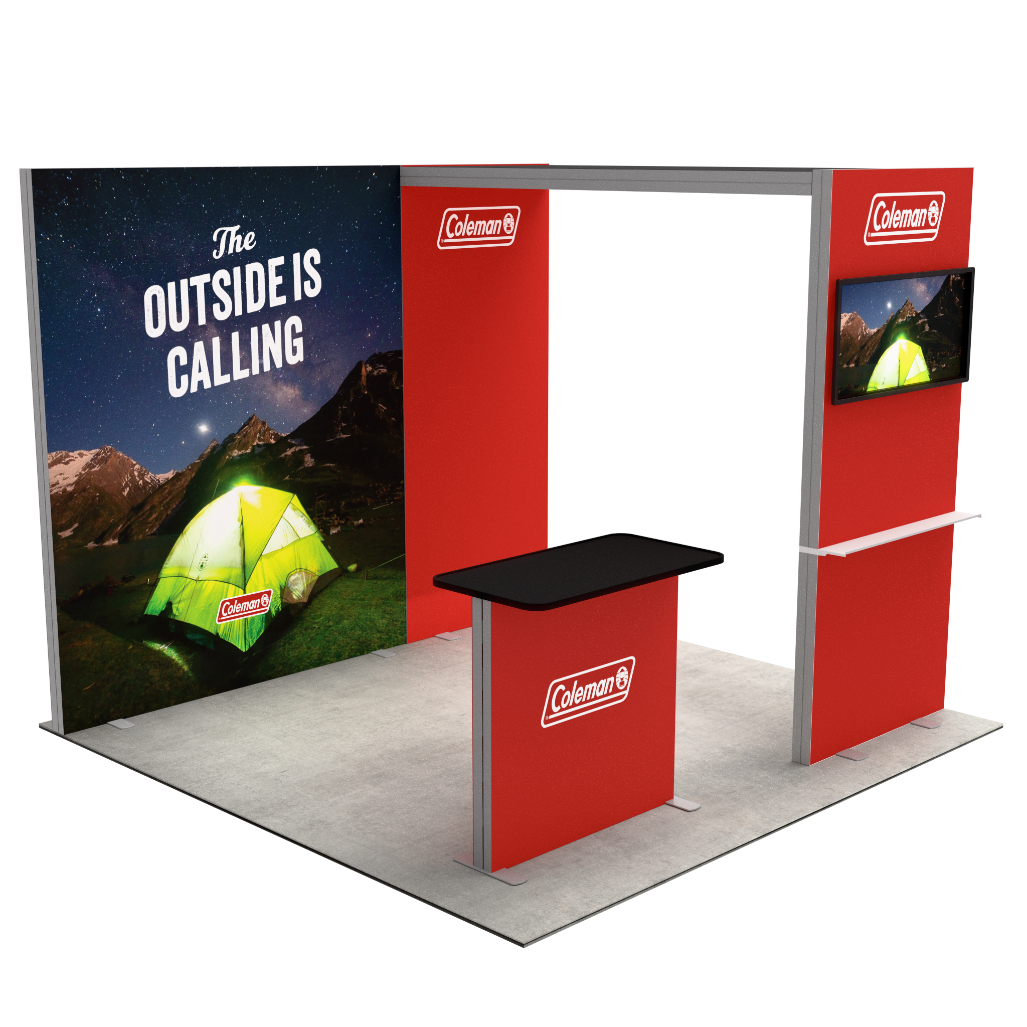 10ft Firefly Bridge Lightbox Single-Sided Backlit Display with 1 Counter