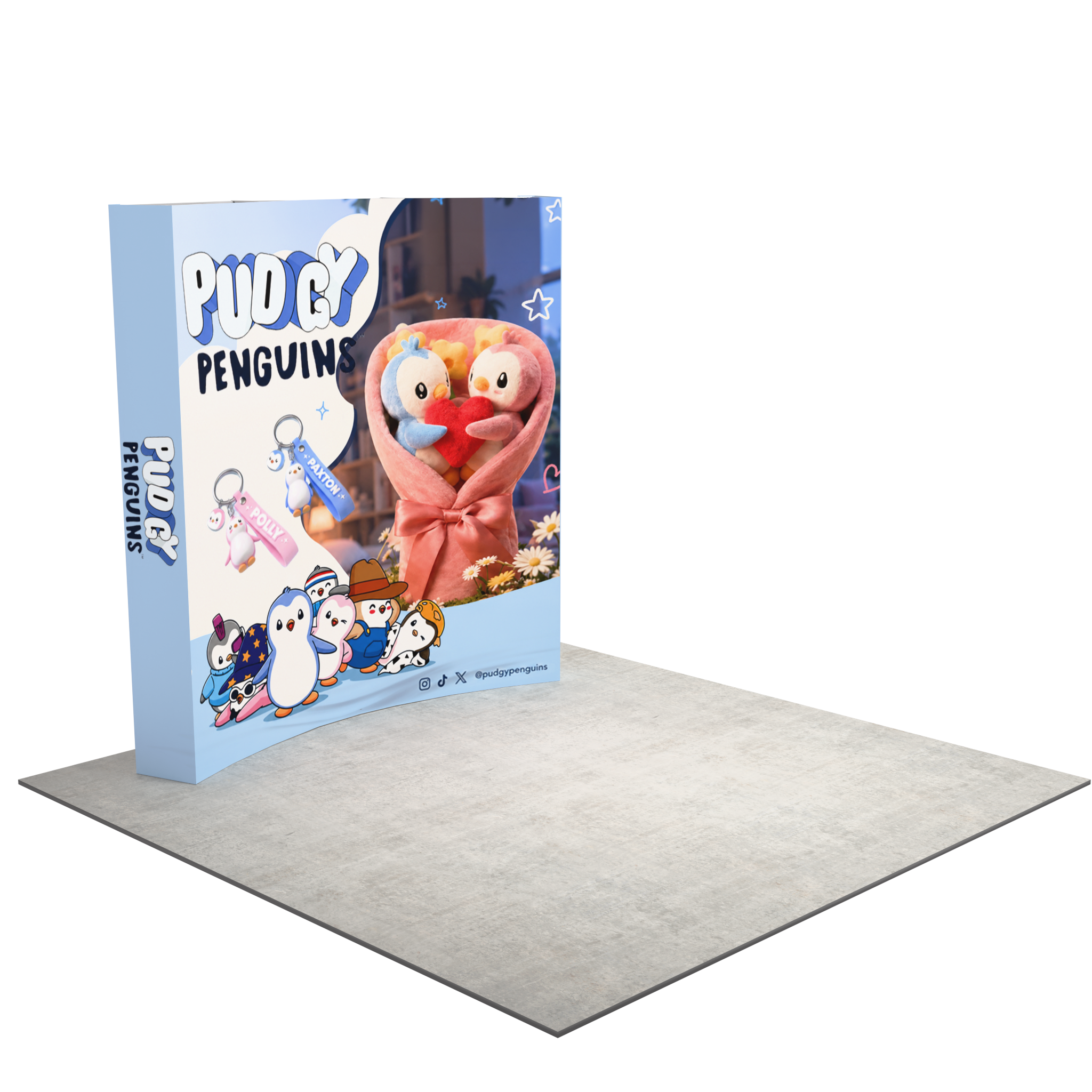 8ft Perfect-Pop™ - Curved Trade Show Display