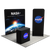 8ft QuickZip Lightbox, Podium, Double-Sided QuickZip Banner Stand