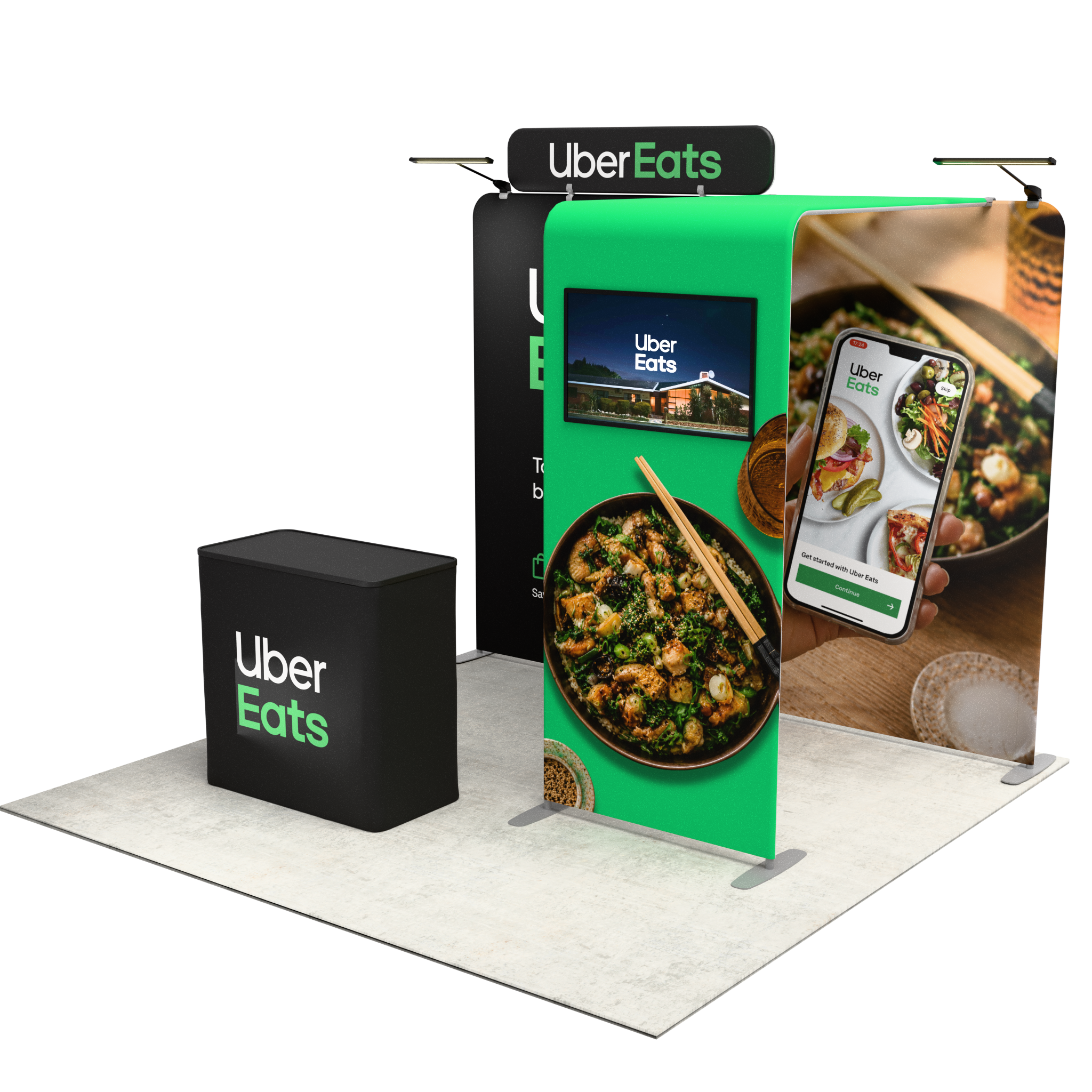 10ft QuickZip™ - Bridge Single-Sided Trade Show Display