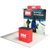 8ft QuickZip™ - Straight Double-Sided Display with Lights, Podium, and Header