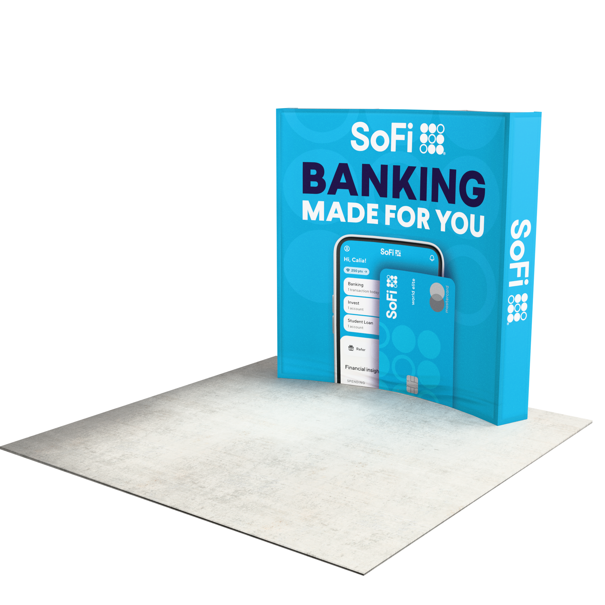 8ft Perfect-Pop™ - Curved Trade Show Display