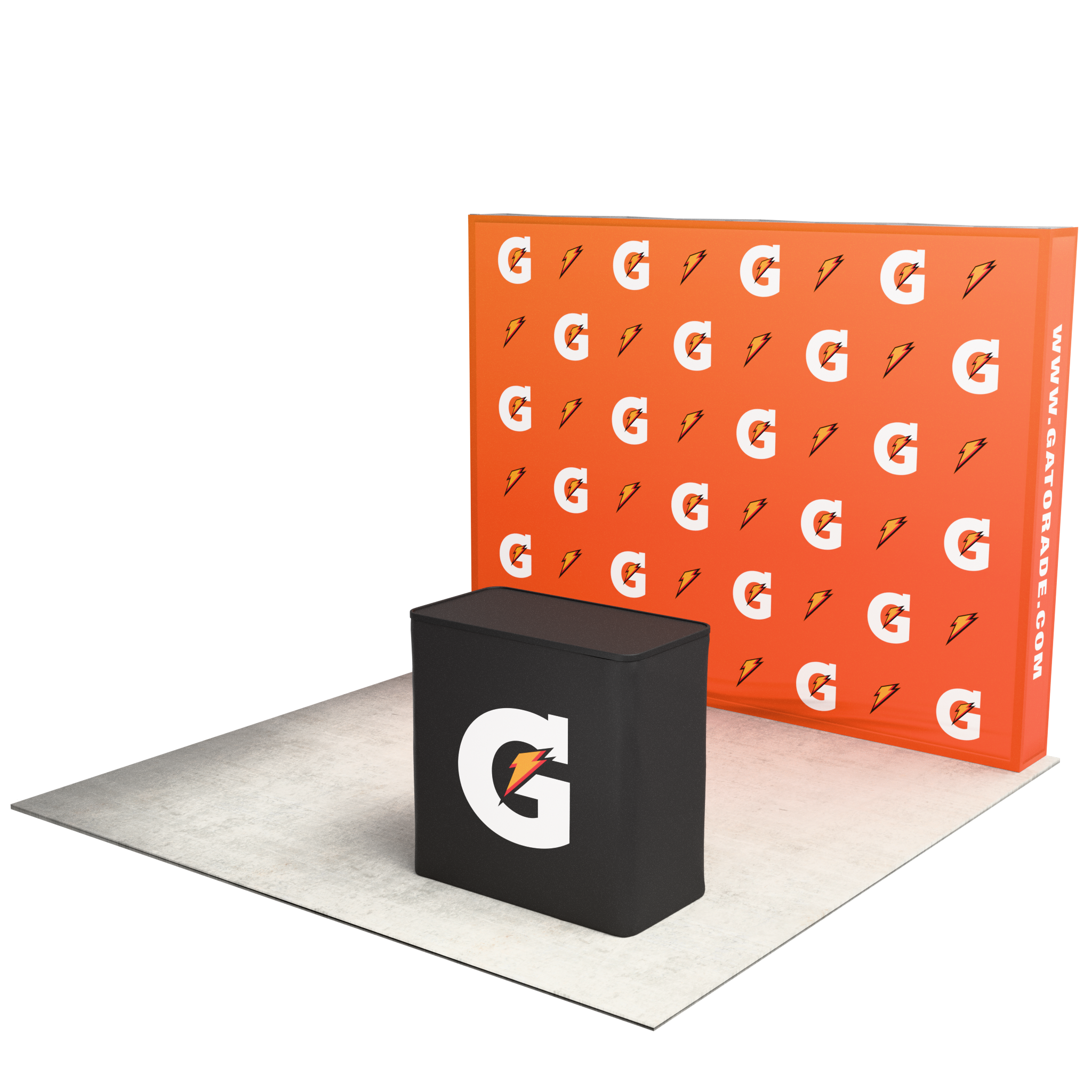 10ft Perfect-Pop™ - Straight Display with Podium