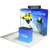 10ft QuickZip™ - Curved Single-Sided Display with Lights, Podium, and Header