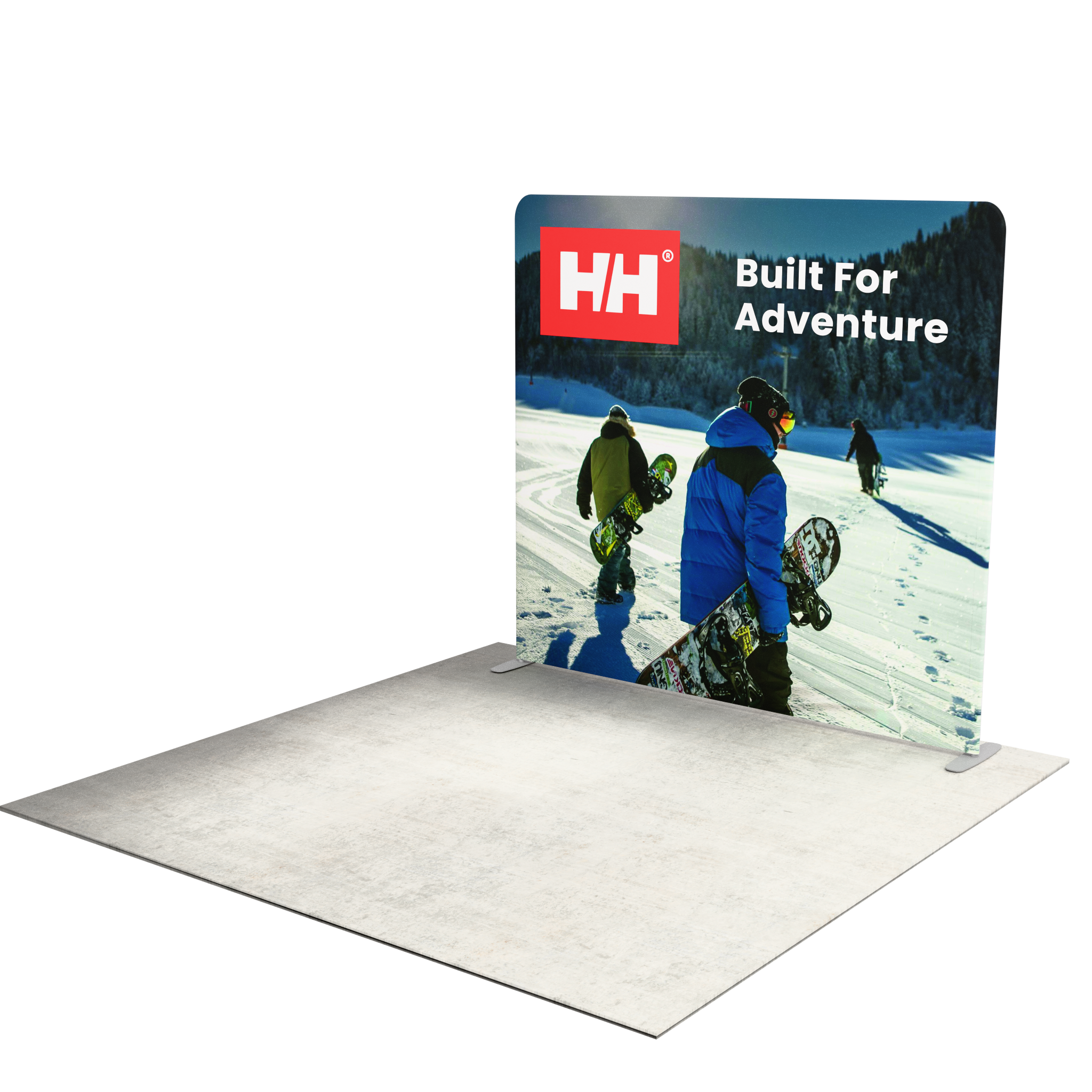 8ft QuickZip™ - Straight Double-Sided Trade Show Display