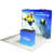10ft QuickZip™ - Curved Single-Sided Display with Lights and Podium