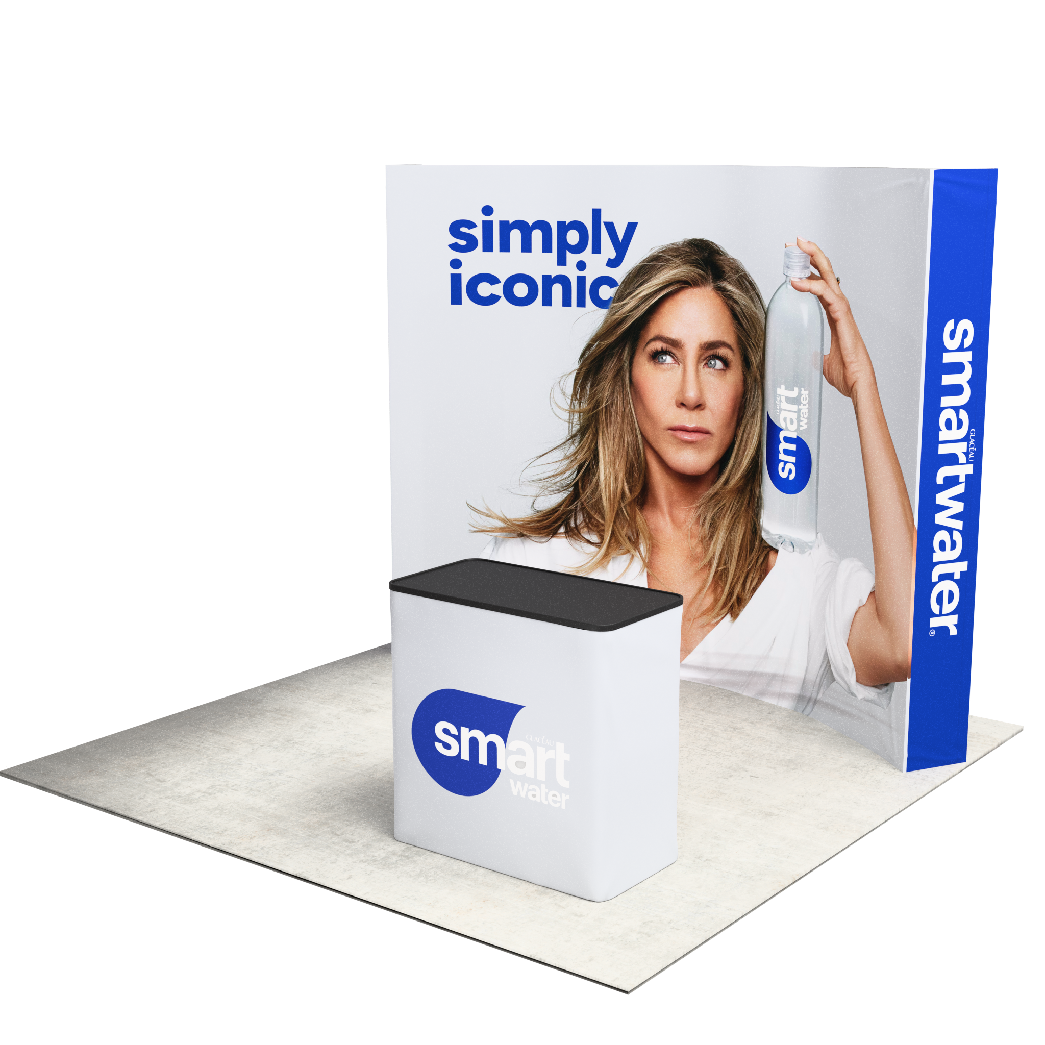 10ft Perfect-Pop™ - Curved Display with Podium