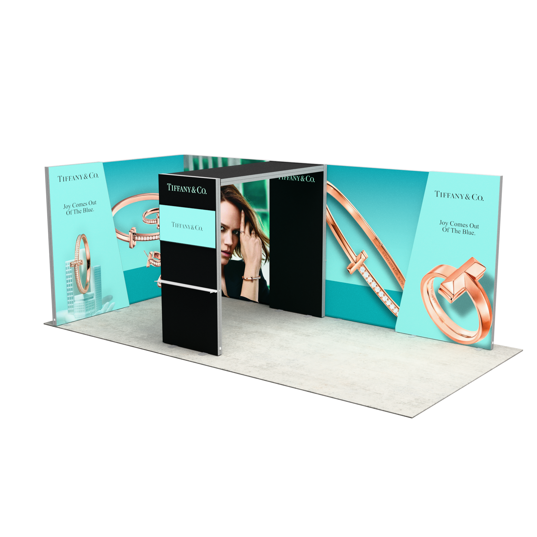20ft Firefly Corner Lightbox Double-Sided Backlit Display
