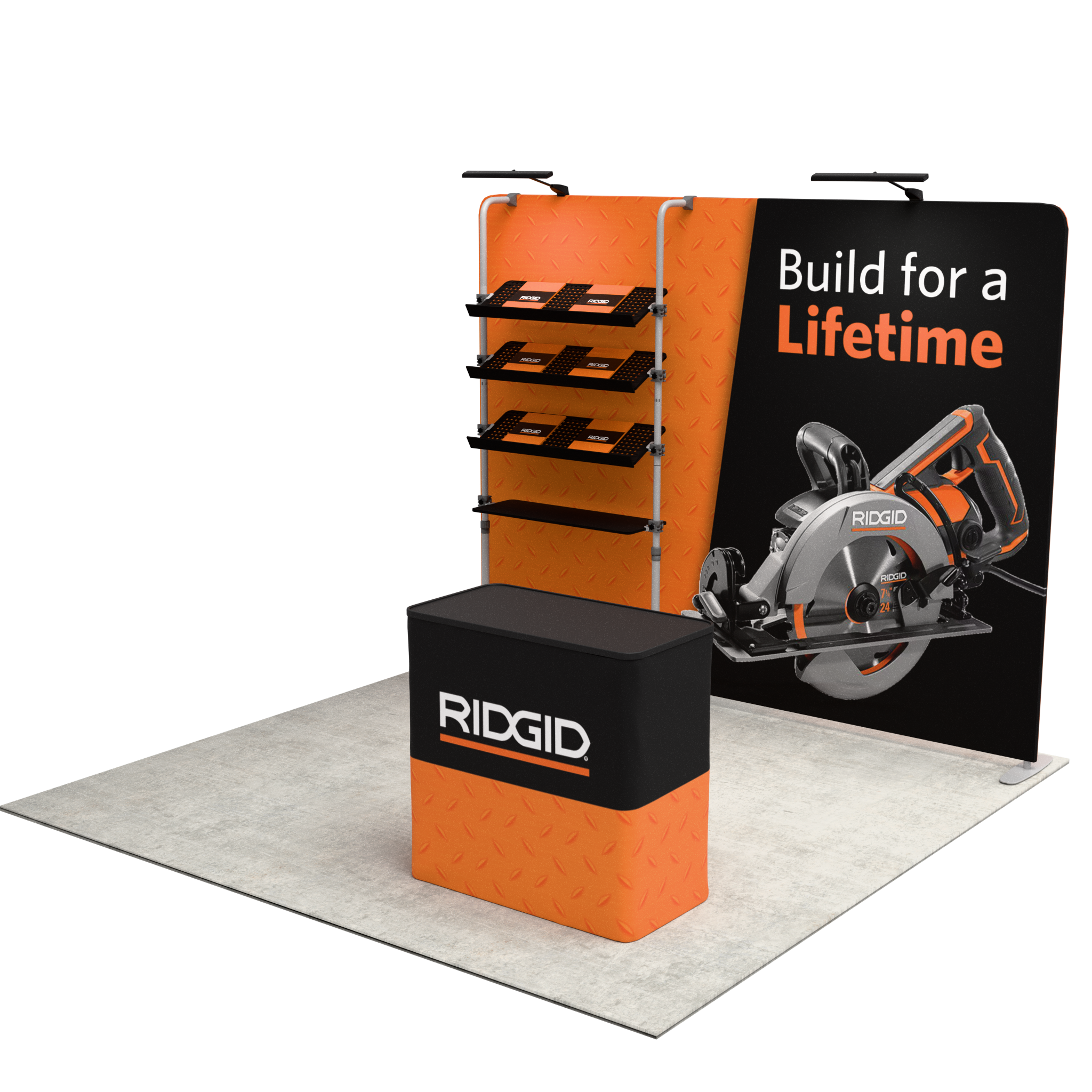 10ft QuickZip™ Showcase Double-Sided Trade Show Display