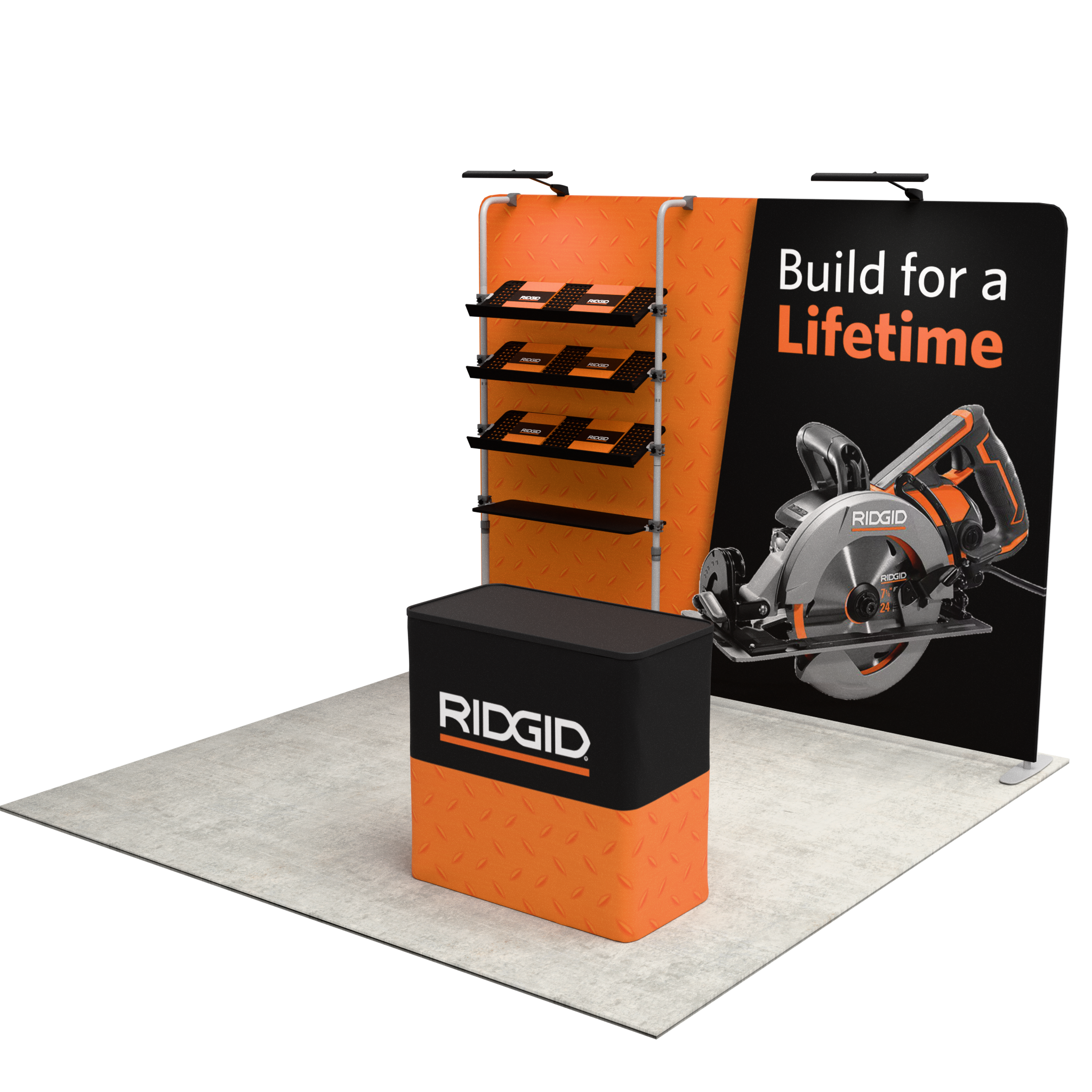 10ft QuickZip™ Showcase Single-Sided Trade Show Display
