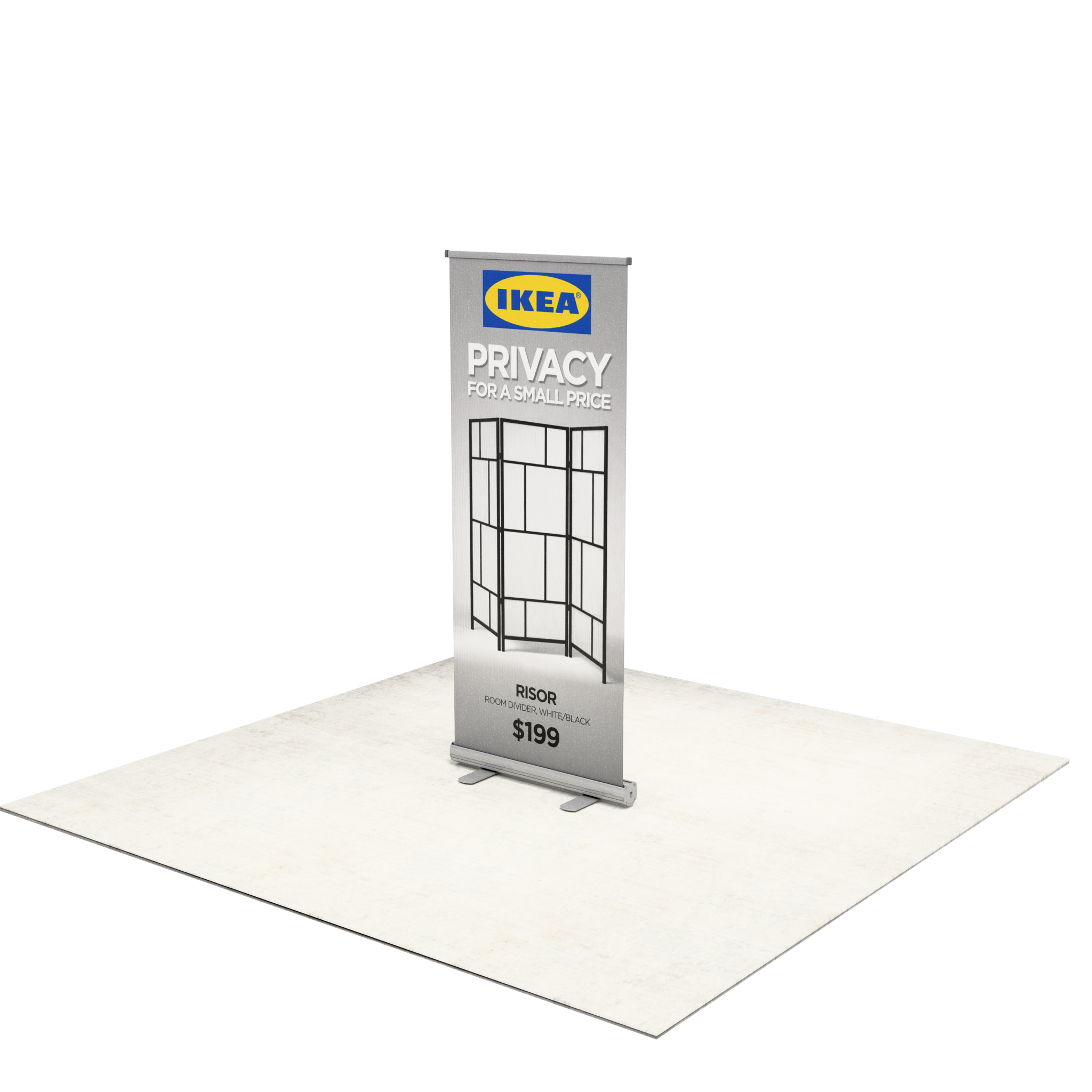 33" Economy Retractable Banner Stand