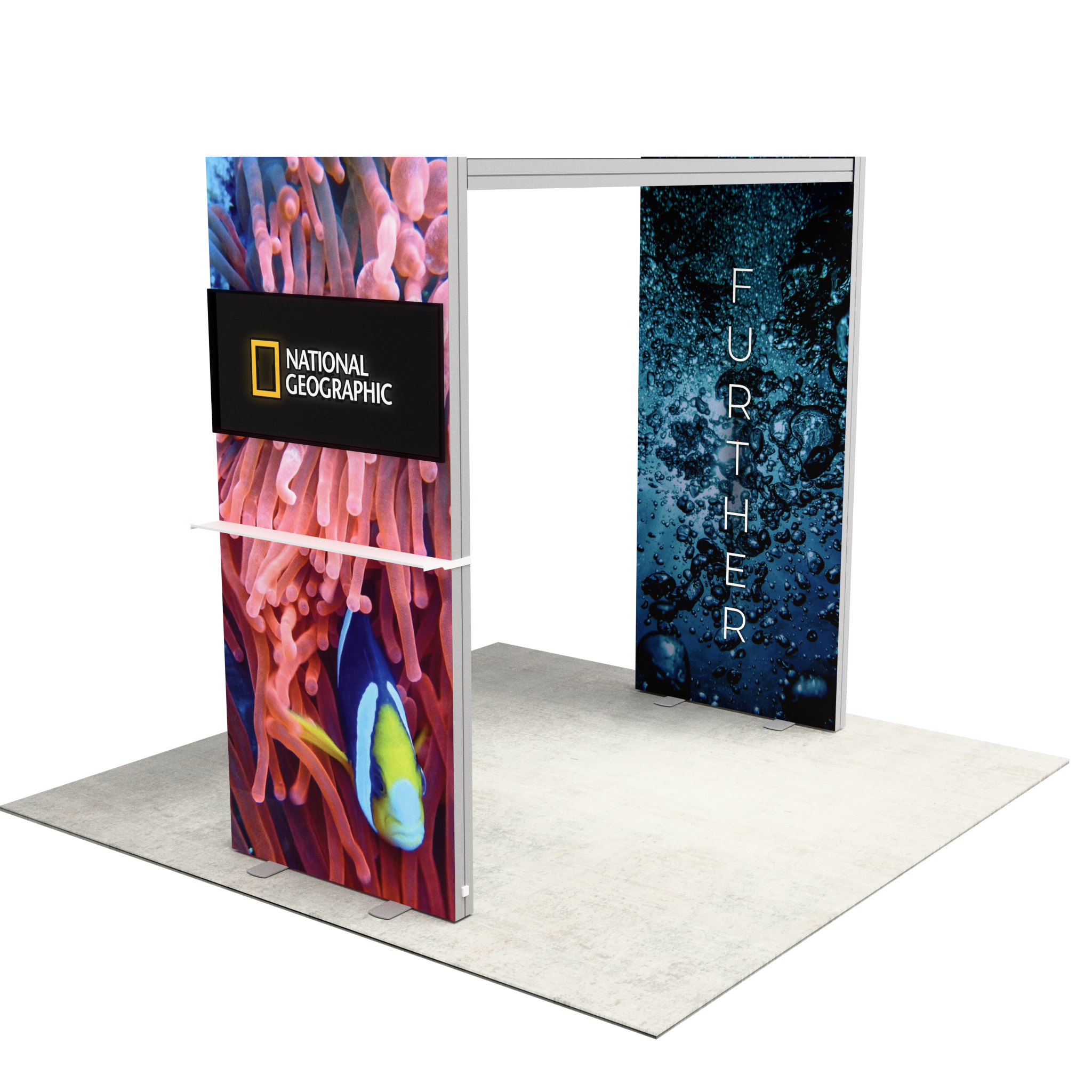 3.5ft Firefly Arch SEG Lightbox Backlit Display