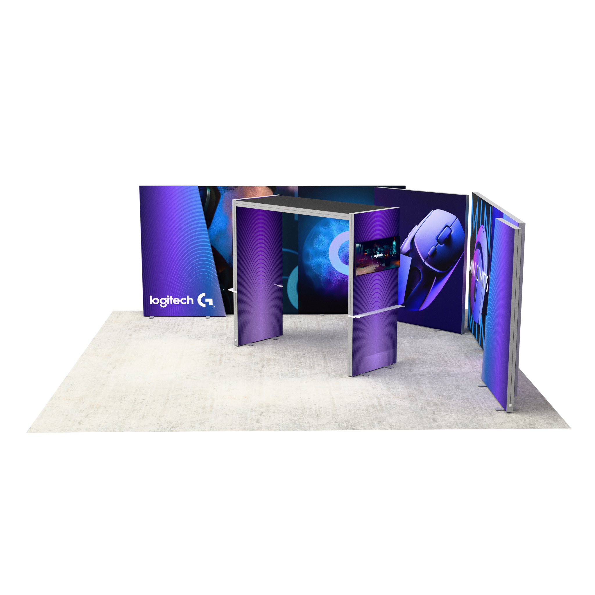 20ft Firefly Pavilion SEG Lightbox Double-Sided Backlit Display