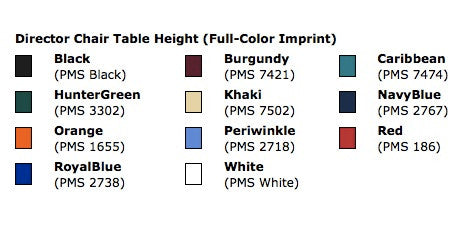Director's Chair - Table Height