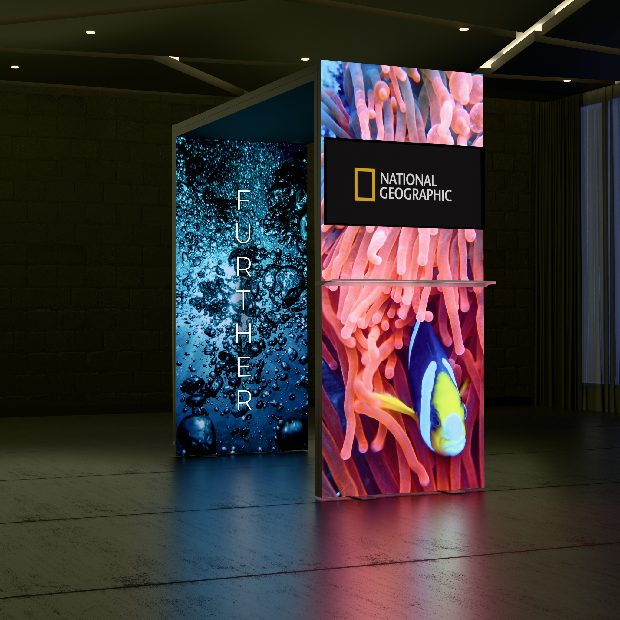 3.5ft Firefly Arch SEG Lightbox Backlit Display