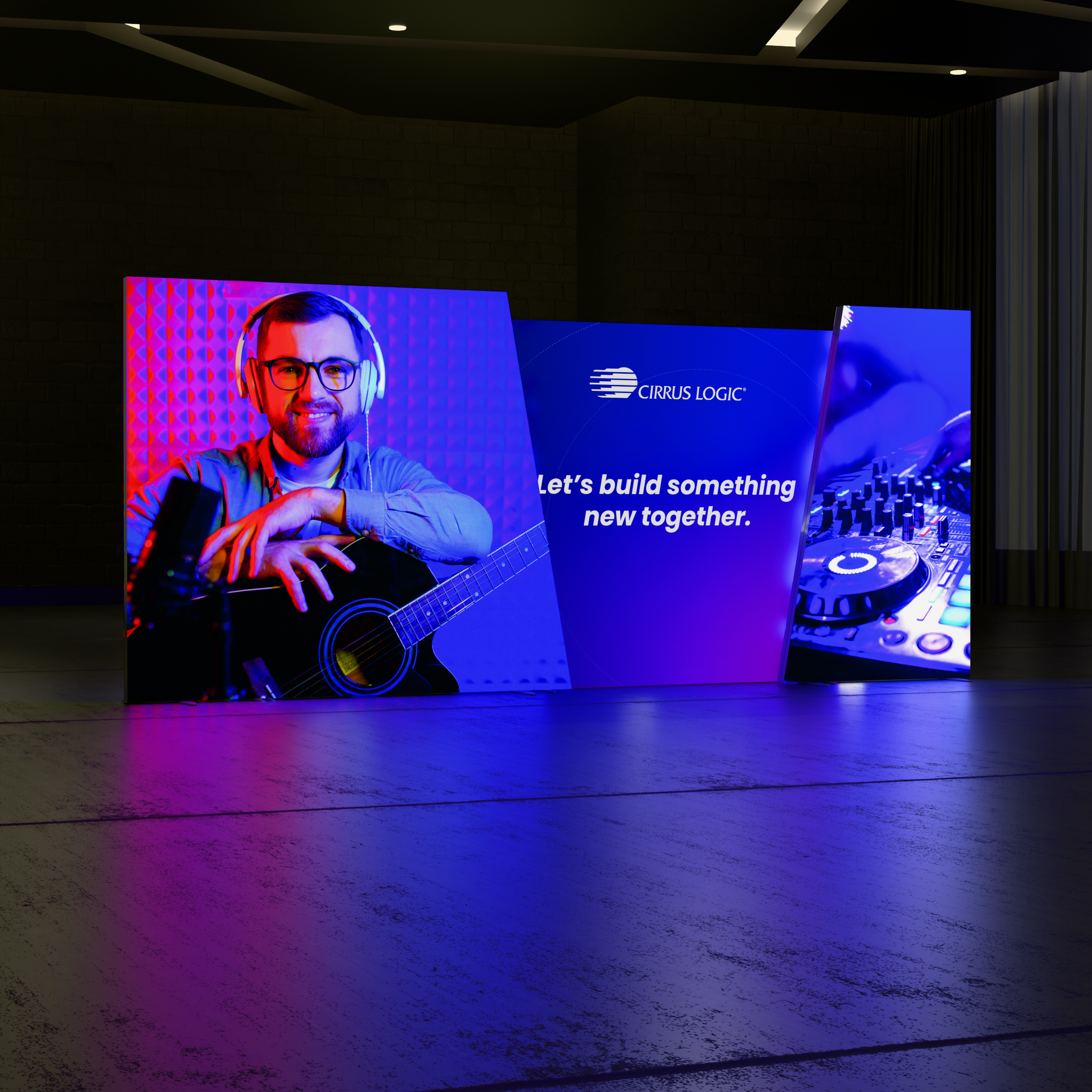 20ft Angled Firefly Lightbox Double-Sided Backlit Display