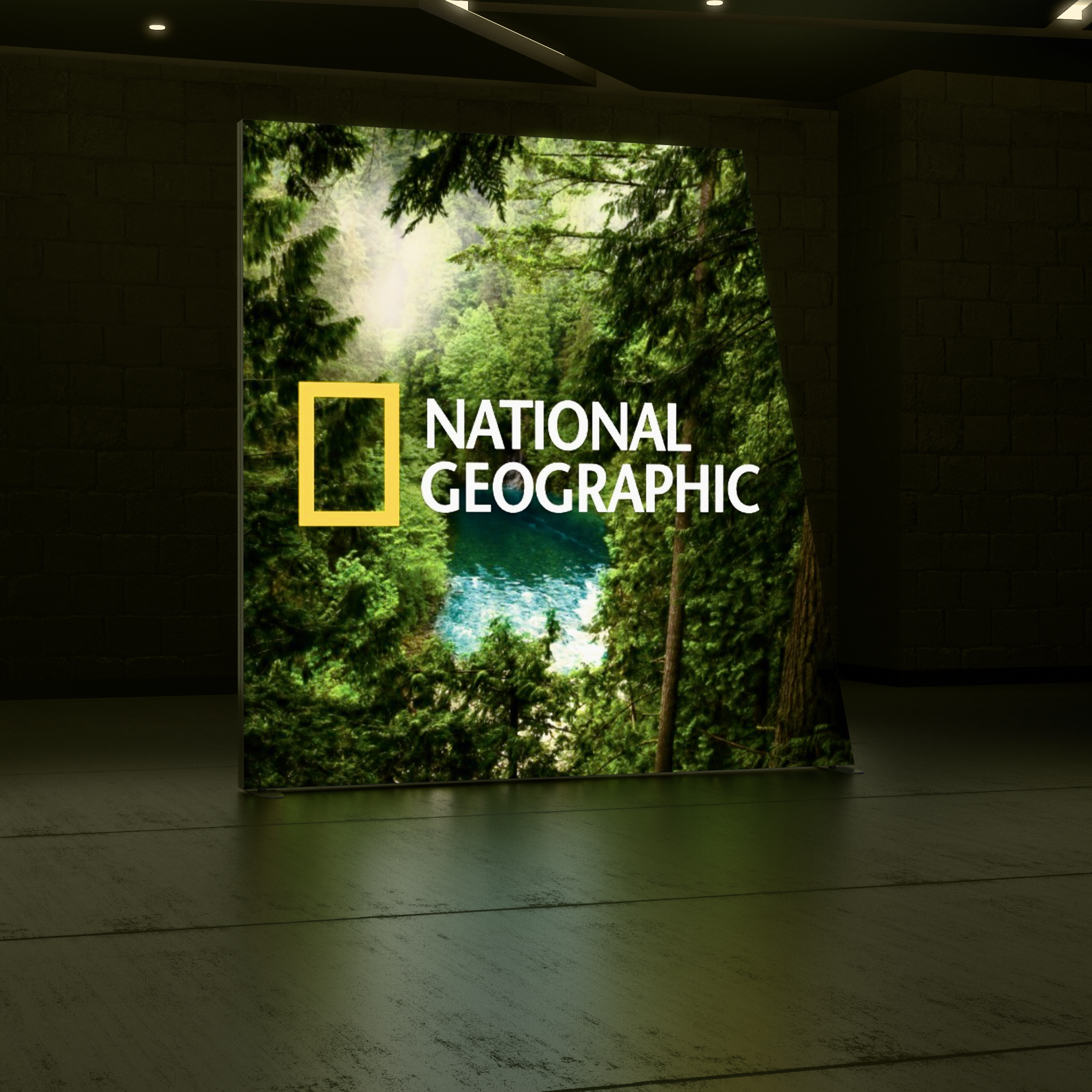 8ft Angled Firefly SEG Lightbox Single-Sided Backlit Display