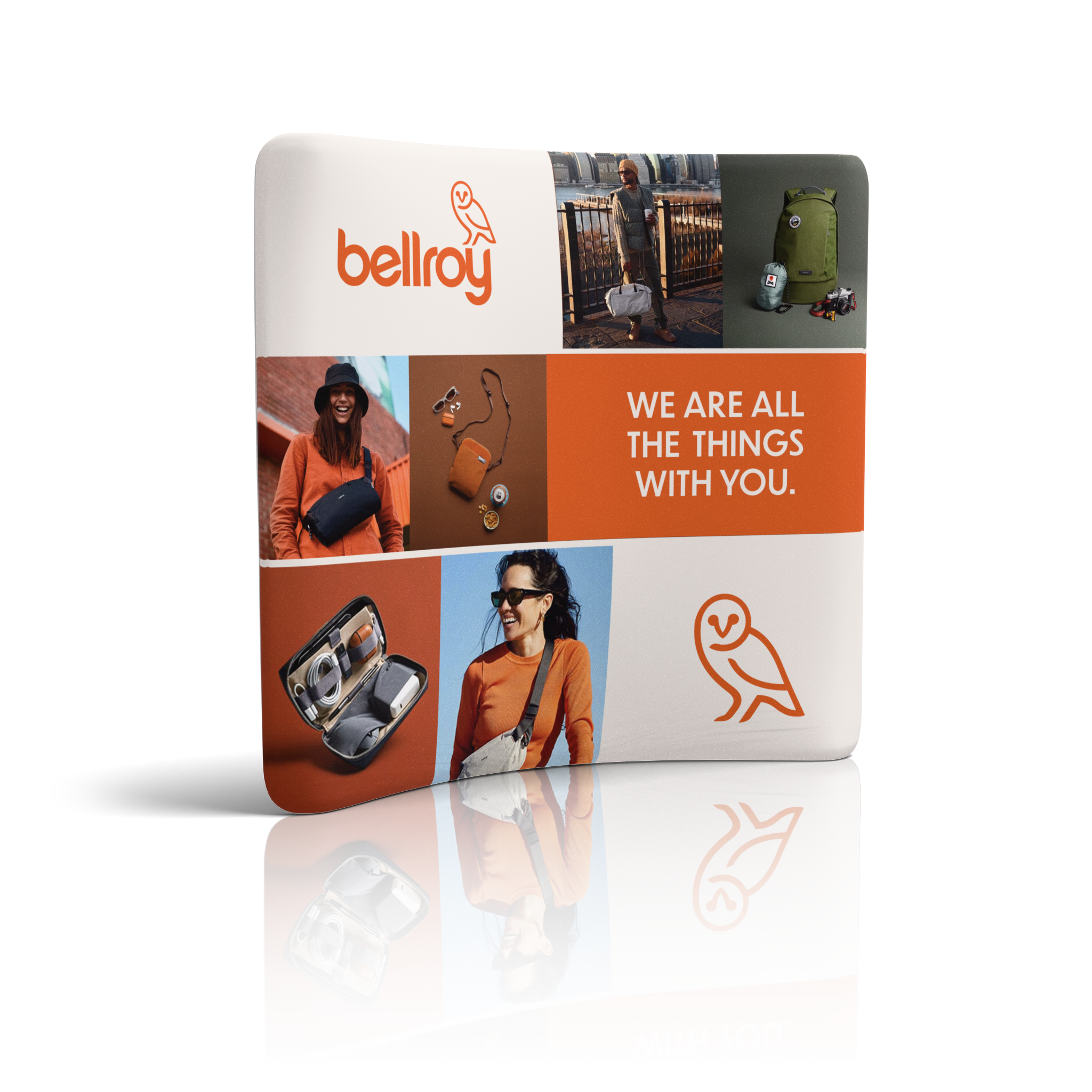 8ft QuickZip™ - Curved Single-Sided Trade Show Display