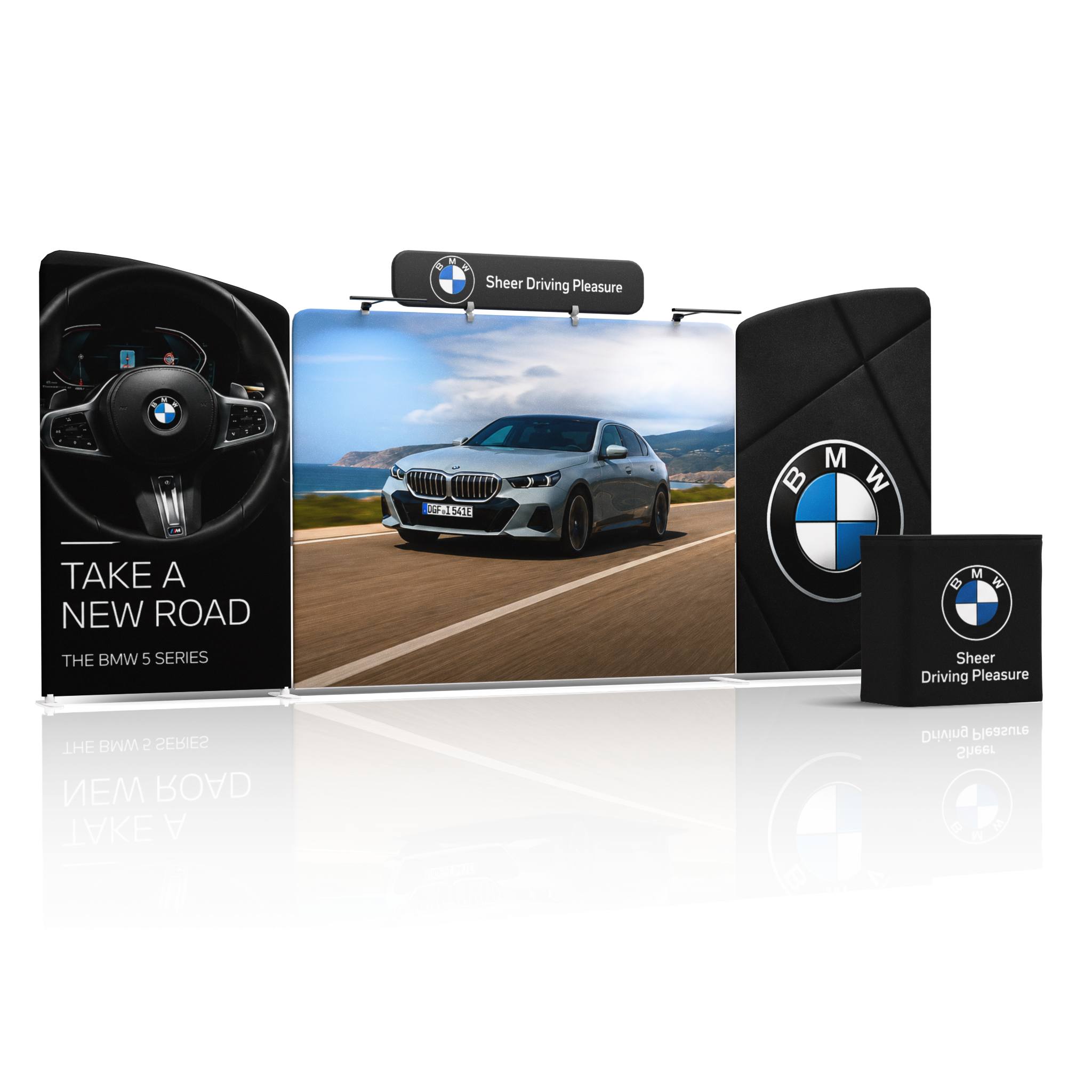 20ft QuickZip™ - Executive Double-Sided Trade Show Display