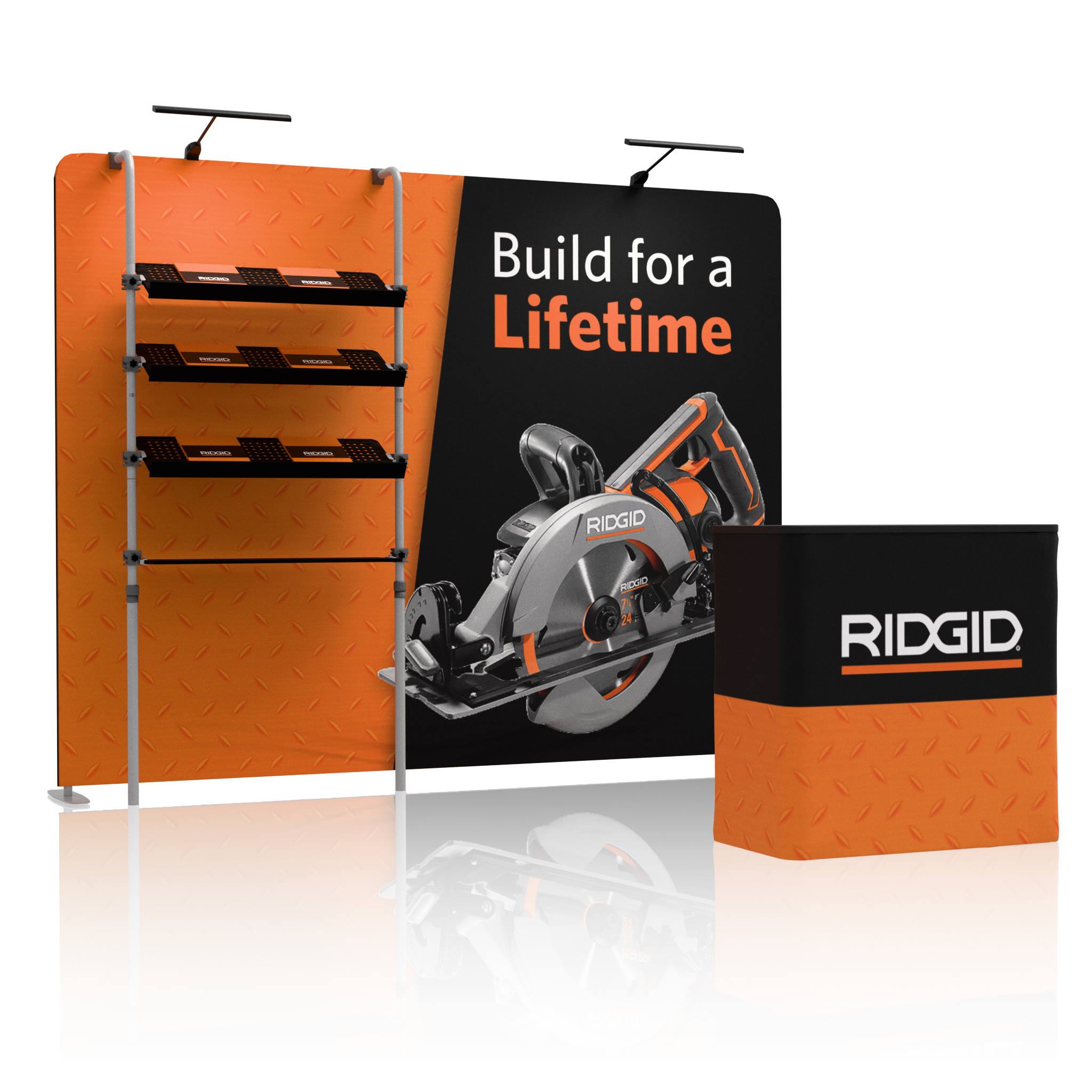 10ft QuickZip™ Showcase Single-Sided Trade Show Display
