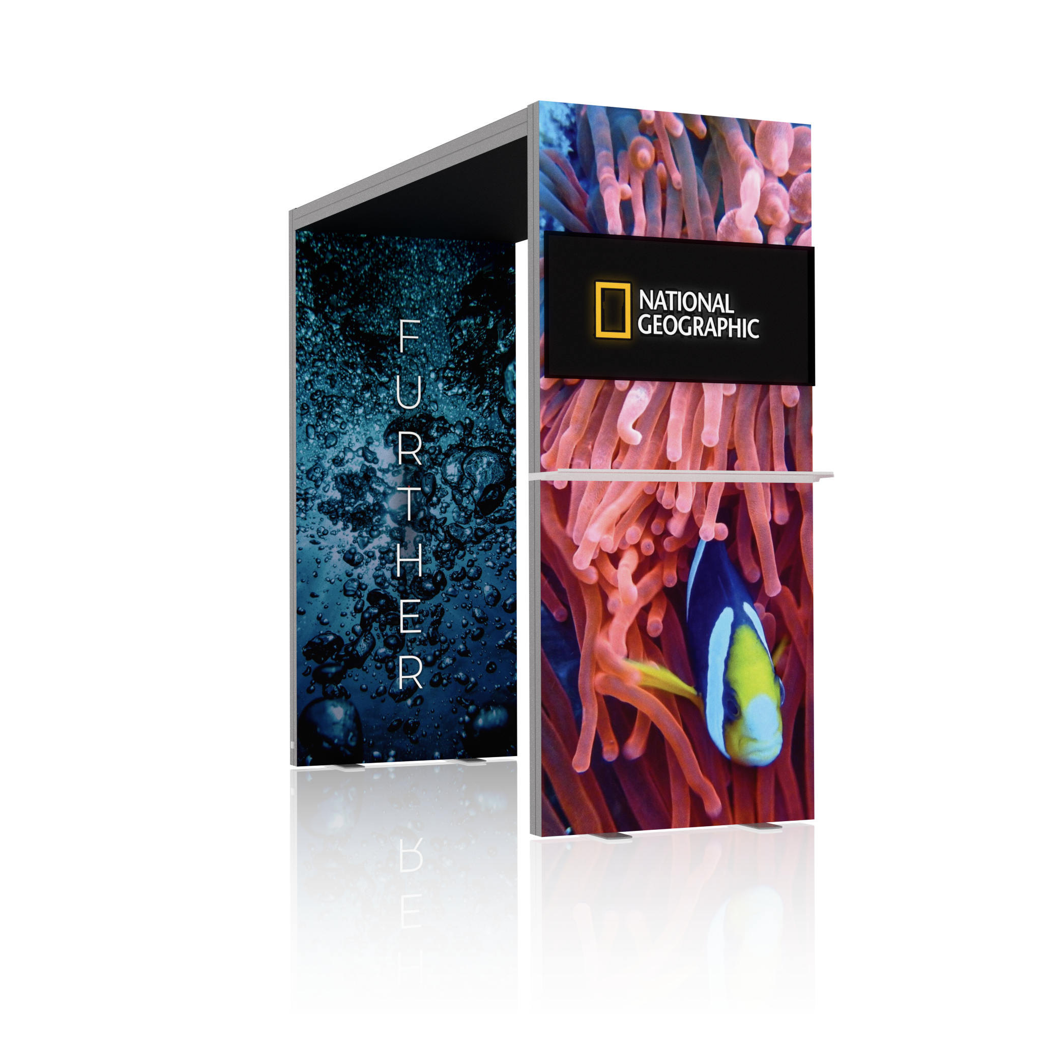3.5ft Firefly Arch SEG Lightbox Backlit Display