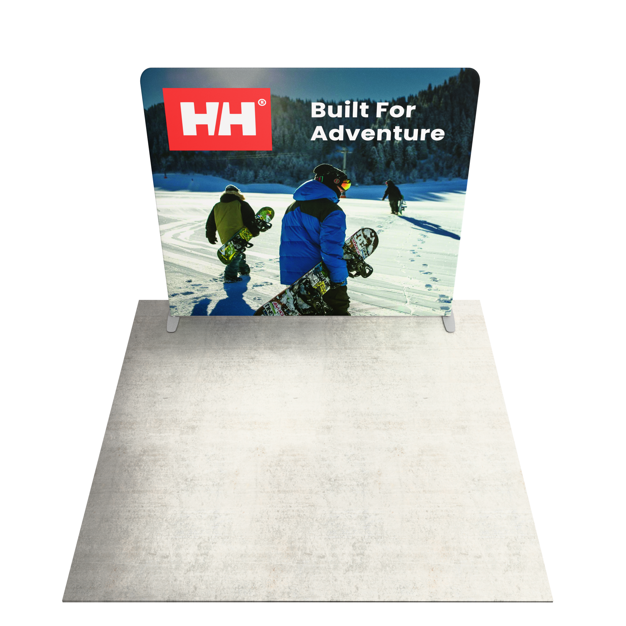 8ft QuickZip™ - Straight Single-Sided Trade Show Display