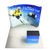 10ft QuickZip™ - Curved Double-Sided Display with Lights and Podium