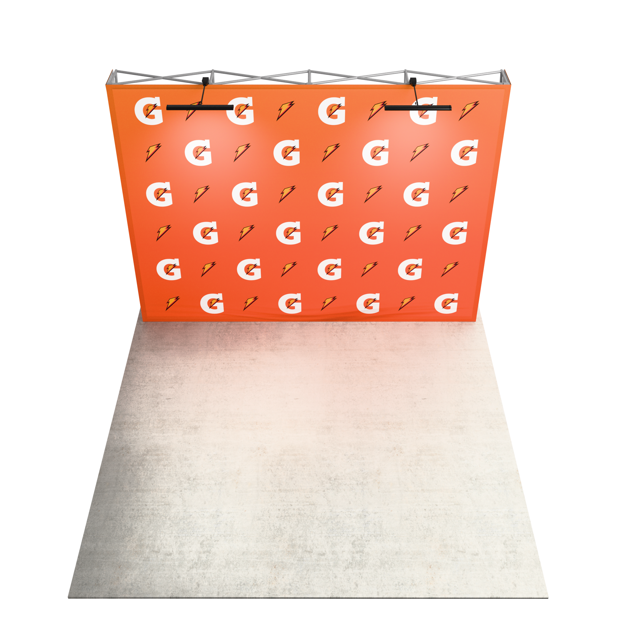 10ft Perfect-Pop™ - Straight Display with 2 Lights