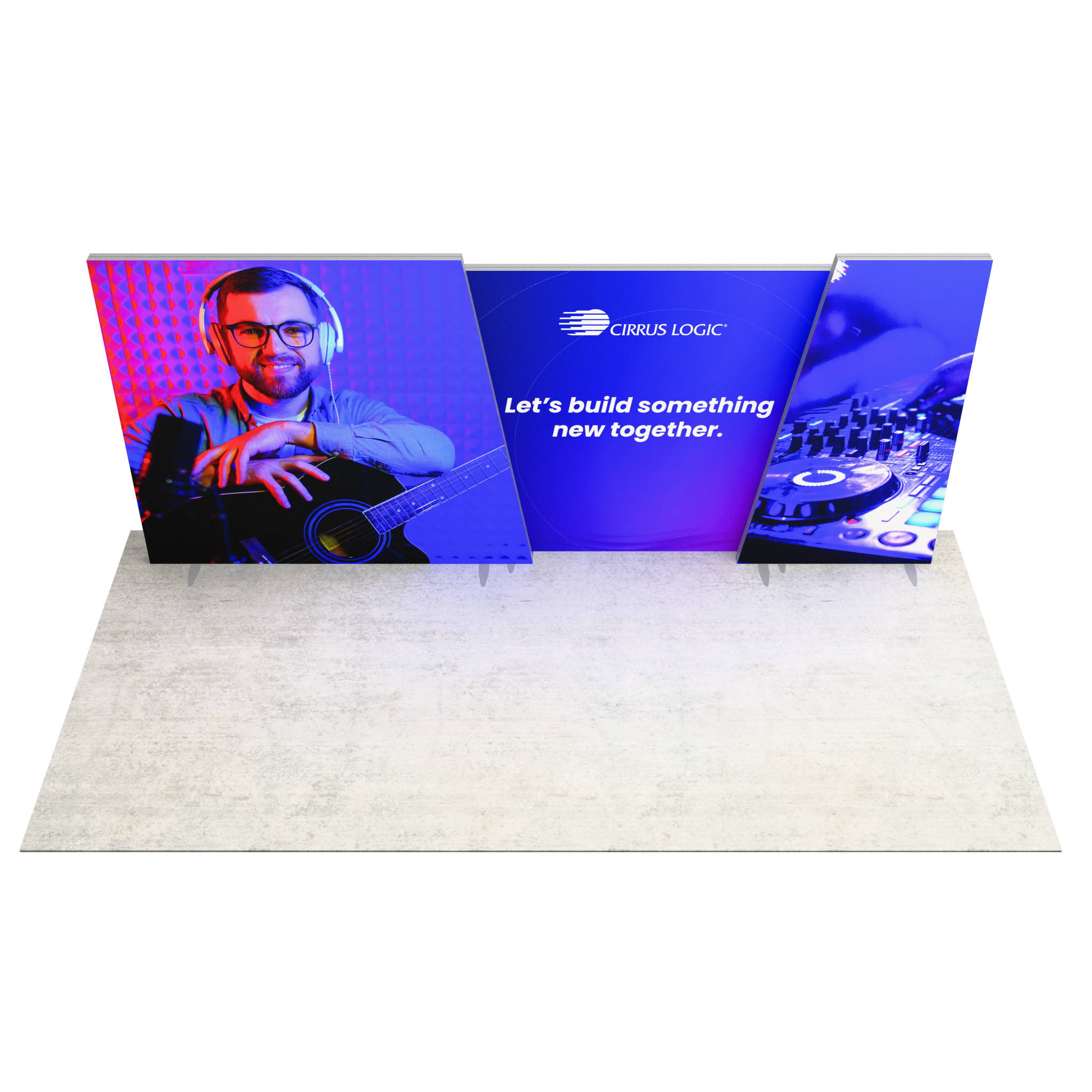 20ft Angled Firefly Lightbox Double-Sided Backlit Display