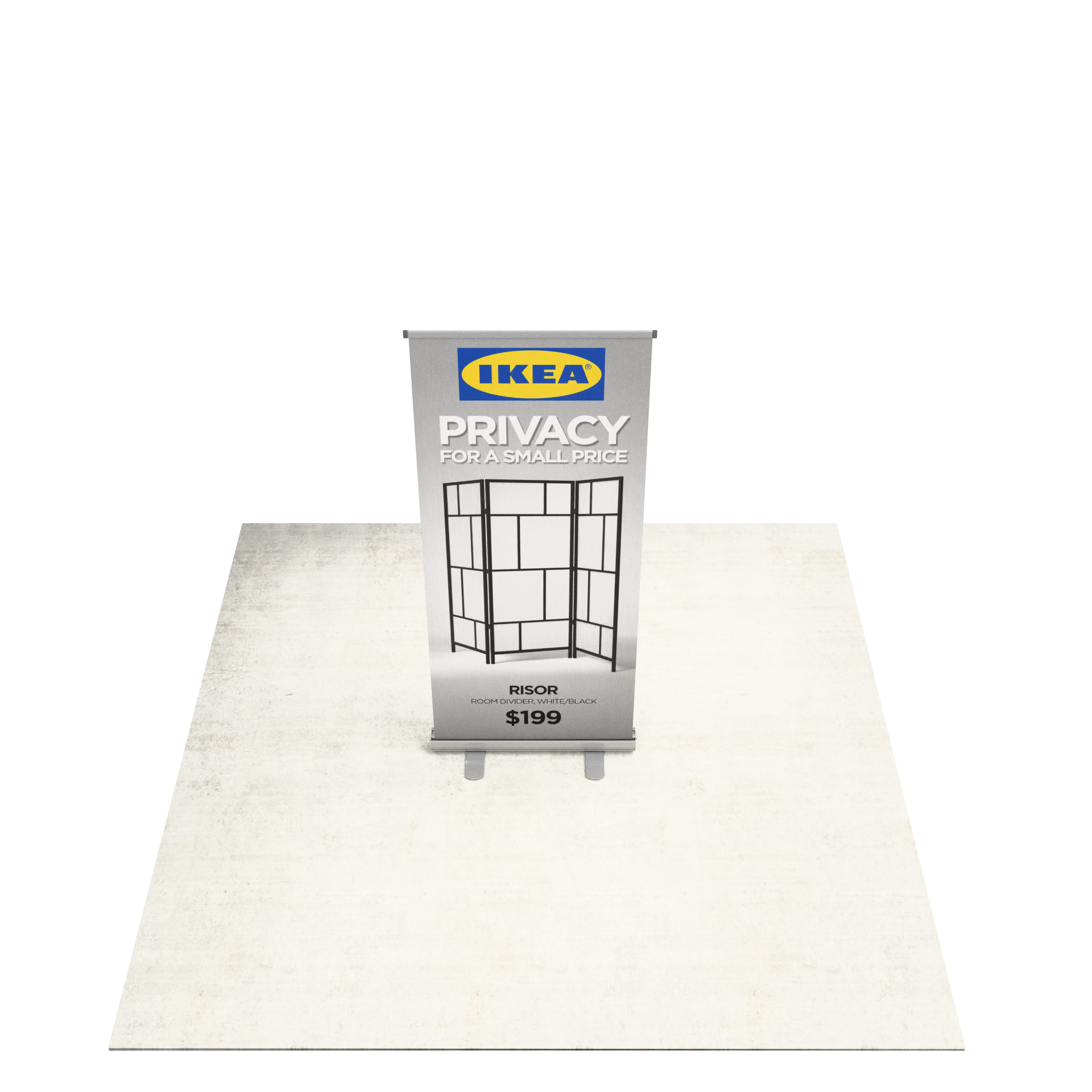 33" Economy Retractable Banner Stand