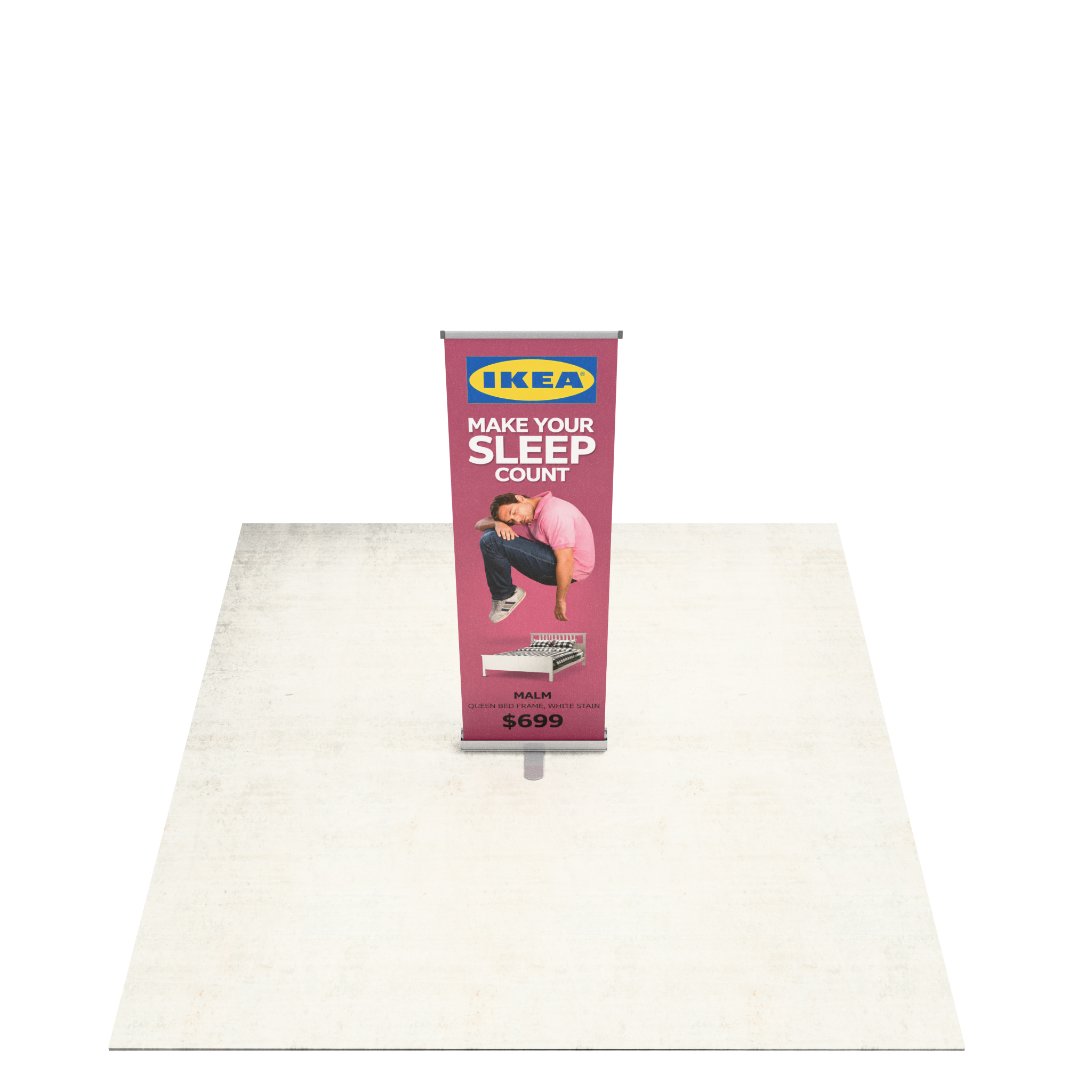 24" Economy Retractable Banner Stand