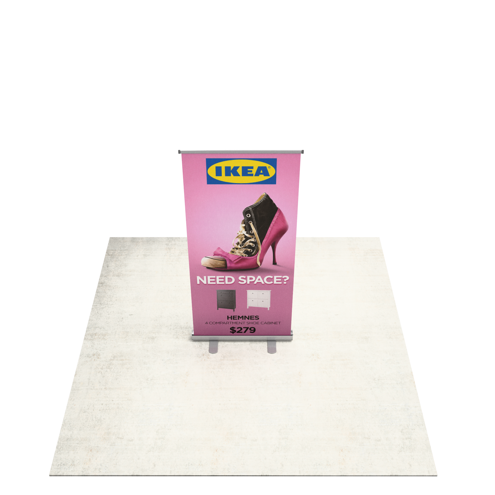 36" Economy Retractable Banner Stand