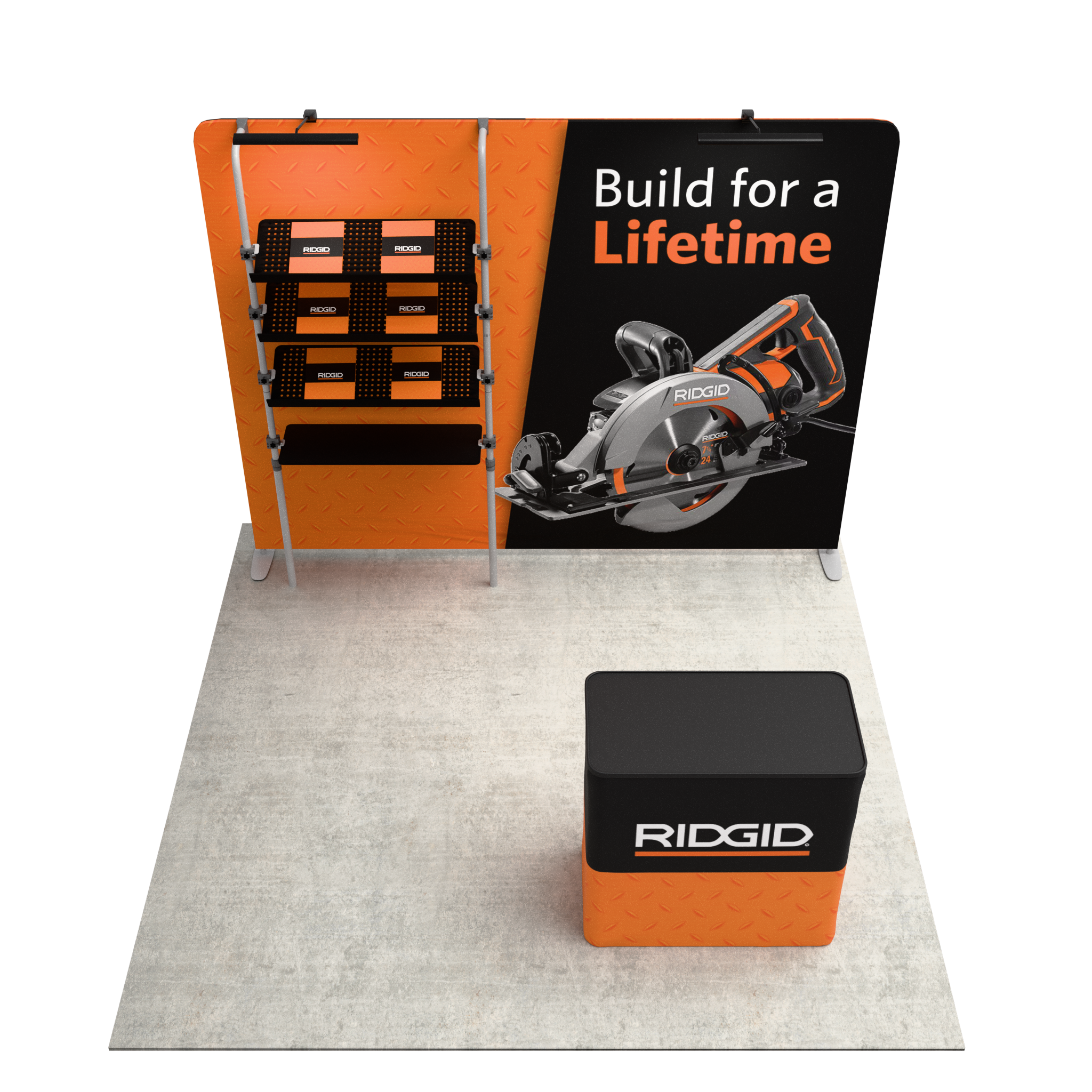 10ft QuickZip™ Showcase Double-Sided Trade Show Display